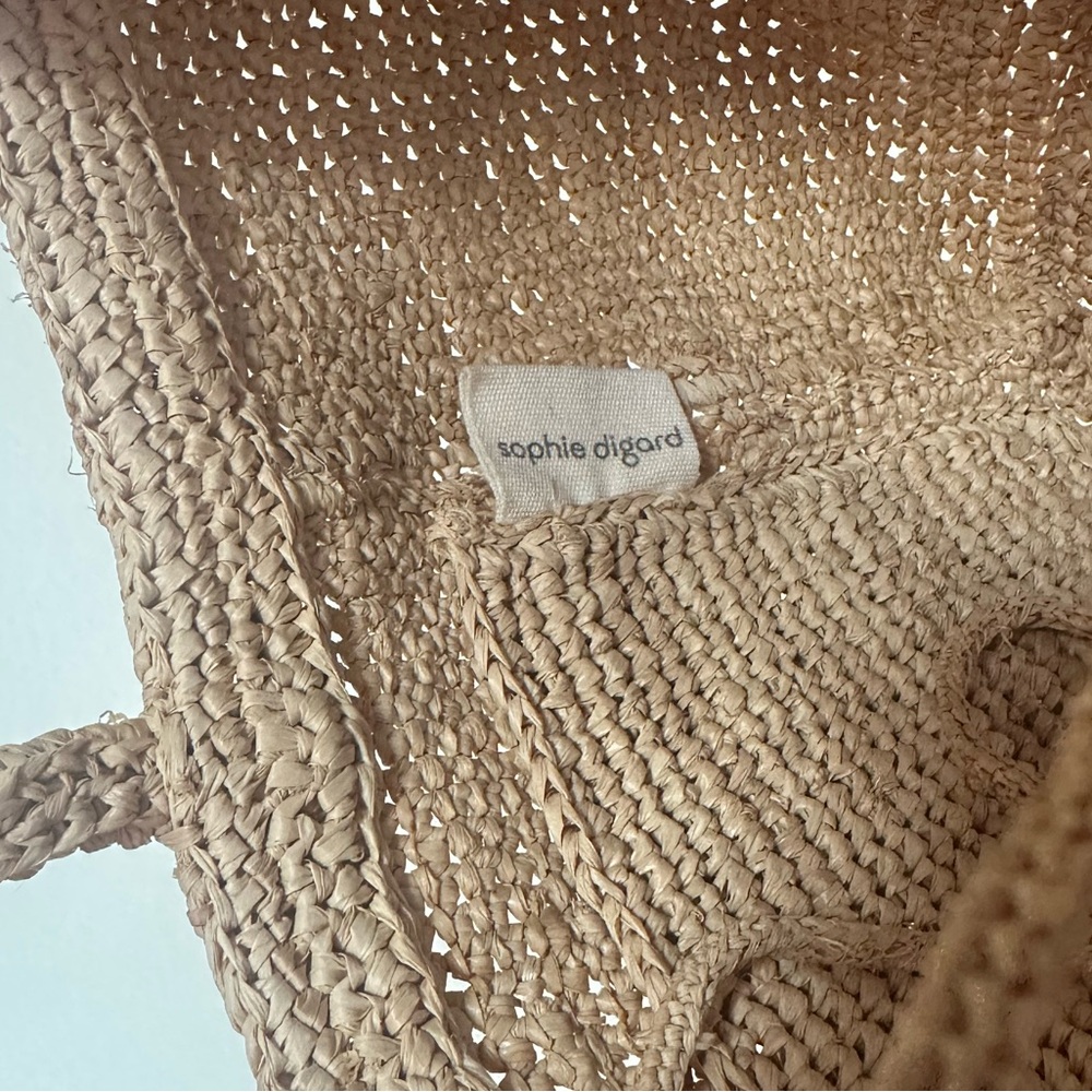 Woven Straw Tote Bag in Natural - Lightweight Summer Handbag - Picture 5 of 16